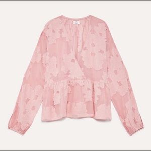 Aritizia Wilfred Peplum Blouse